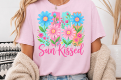 Sun Kissed PNG, Summer Flowers Sublimation Design Product Image 3