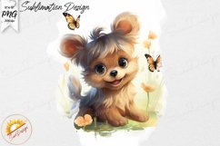Yorkshire Spring Watercolor Sublimation Design PNG Product Image 1
