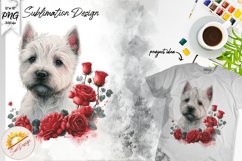 Valentine's Day Dog Breed Watercolor Sublimation Bundle PNG Product Image 8
