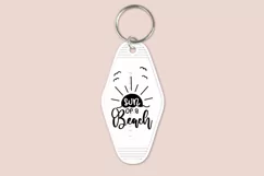 Sun of a Beach summer quotes keychain svg cutting files or sublimation files for keychain