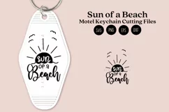 Sun of a Beach summer quotes keychain svg cutting files or sublimation files for keychain