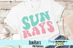 Sun Rays Retro Sublimation PNG Product Image 1