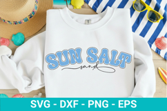 Sun Salt Sand SVG - Retro Summer Design Product Image 1