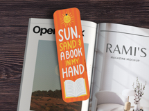 Summer Bookmark SVG PNG Bundle, Bookish Beach SVG, Vacation Product Image 6