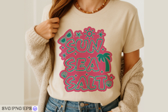 Sun Sea Salt Seashell Summer Graphic PNG SVG Design Product Image 4