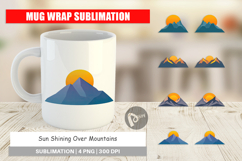 Mug Wrap Sun over Mountains Product Image 1