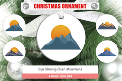 Ornament Sun over Mountains Product Image 1