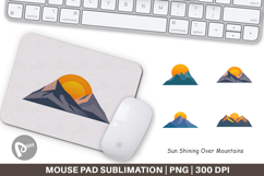 Mouse Pad Sun over Mountains Product Image 1