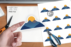 Sun over Mountains Sticker Product Image 1