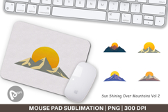 Mouse Pad Sun over Mountains Product Image 1