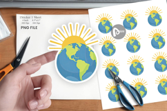 Sun and Earth Sticker Product Image 1