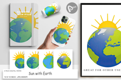 Digital Paper Sun and Earth Product Image 1
