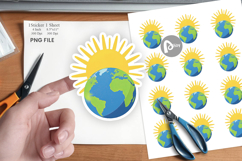Sun and Earth Sticker Product Image 1