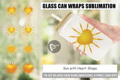 Glass Can Heart Sun Product Image 1