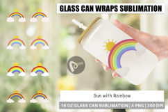 Glass Can Sun and Rainbow Product Image 1
