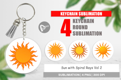 Keychain Spiral Sun Product Image 1