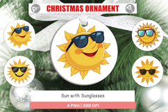 Ornament Sun with Sunglasses Product Image 1