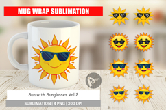 Mug Wrap Sun with Sunglasses Product Image 1
