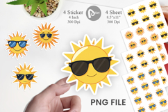 Sun with Sunglasses Sticker Product Image 1