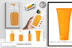 Digital Paper Sunblock Bottle Product Image 1