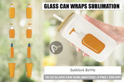 Glass Can Sunblock Bottle Product Image 1