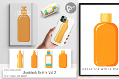 Digital Paper Sunblock Bottle Product Image 1