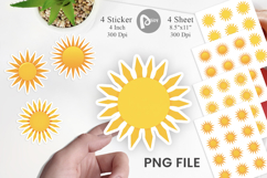 Sunburst Sticker Product Image 1