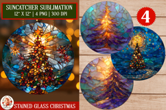 Snowman Stained Glass Suncatcher Bundle. Holiday Ornament Product Image 6