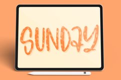 Sunday - Patterned Sunflower Brush - Procreate Brush Product Image 1