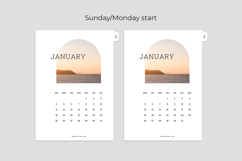 The calendar starts on Monday and Sunday