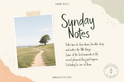 Sunday Notes - Handwritten Font Product Image 2