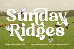 Sunday Ridges - Modern Retro Serif Font Product Image 1