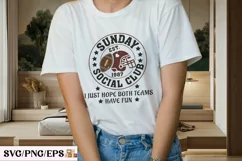 Sunday Social Club SVG T-shirt Design Product Image 2