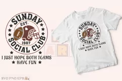 Sunday Social Club SVG T-shirt Design Product Image 3