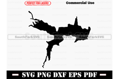 Sundown Lake Iowa IA Map SVG PNG DXF EPS PDF Product Image 1