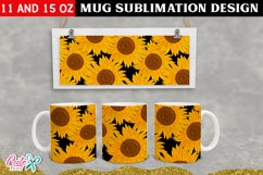 Sunflower Sublimation Mug Template Product Image 1
