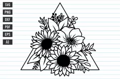 Flower Svg Design, Sunflower Svg, Flower Bouquet Svg. Product Image 1