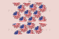 sunflower 4th of july  40oz quencher tumbler sublimation full wrap high resolution transparant background