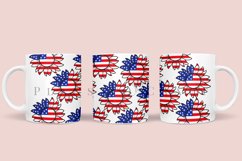 sunflower 4th of july coffee mug sublimation wrap glass mug wrap svg presized for 11oz and 15oz glass mug are sublimation files