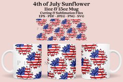 sunflower 4th of july coffee mug sublimation wrap glass mug wrap svg presized for 11oz and 15oz glass mug are sublimation files