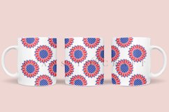 sunflower 4th of july coffee mug sublimation wrap glass mug wrap svg presized for 11oz and 15oz glass ready to cut and sublimation files