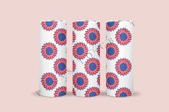 sunflower 4th of july skinny tumbler sublimation design for 20oz and 30oz skinny tumbler sublimation wrap