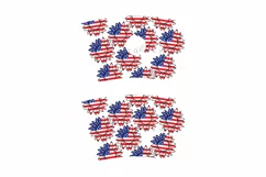 sunflower 4th of july starbucks 24oz cold cup wrap svg presized template for tumbler venti suitable for cricut and silhouette