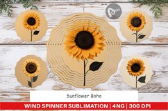 Wind Spinner Sunflower Boho Product Image 1