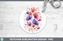 GorgeousSunflower Boho Keychain design.
