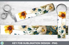 GorgeousSunflower Boho Key Fob design.