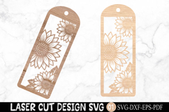 Sunflower Bookmark SVG Laser Cut Product Image 2