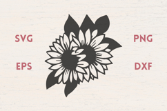 Sunflowers bouquet SVG Product Image 1