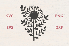 Sunflowers with branches SVG Product Image 1