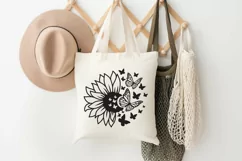 Sunflower Butterfly Svg, Butterfly Flower svg, Sunflowers Product Image 8
